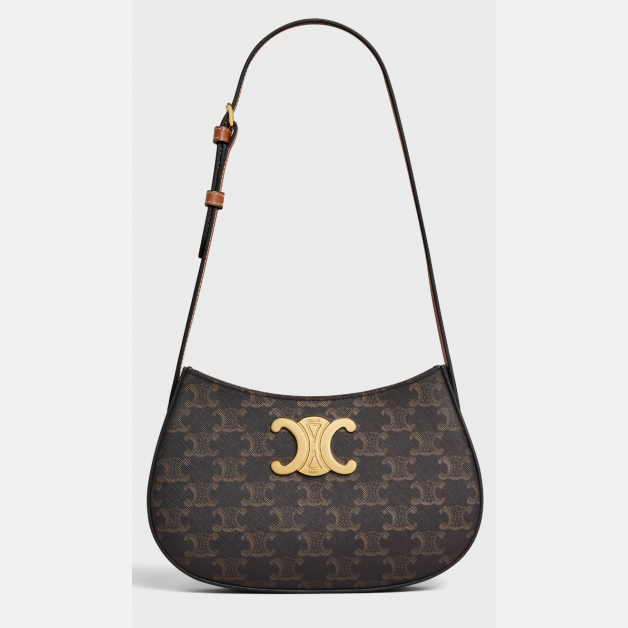 MEDIUM TILLY BAG in Triomphe canvas and calfskin