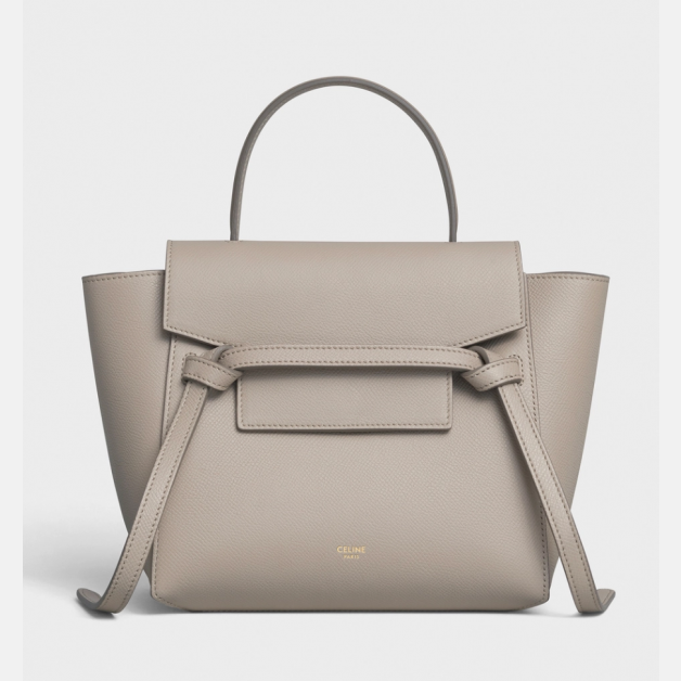 Nano Belt bag in grained calfskin