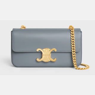 CHAIN SHOULDER BAG CLAUDE in shiny calfskin