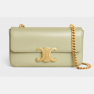CHAIN SHOULDER BAG CLAUDE in shiny calfskin