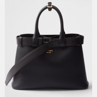Prada Buckle leather handbag with belt