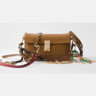 Prada Soft Sound small leather shoulder bag with charms